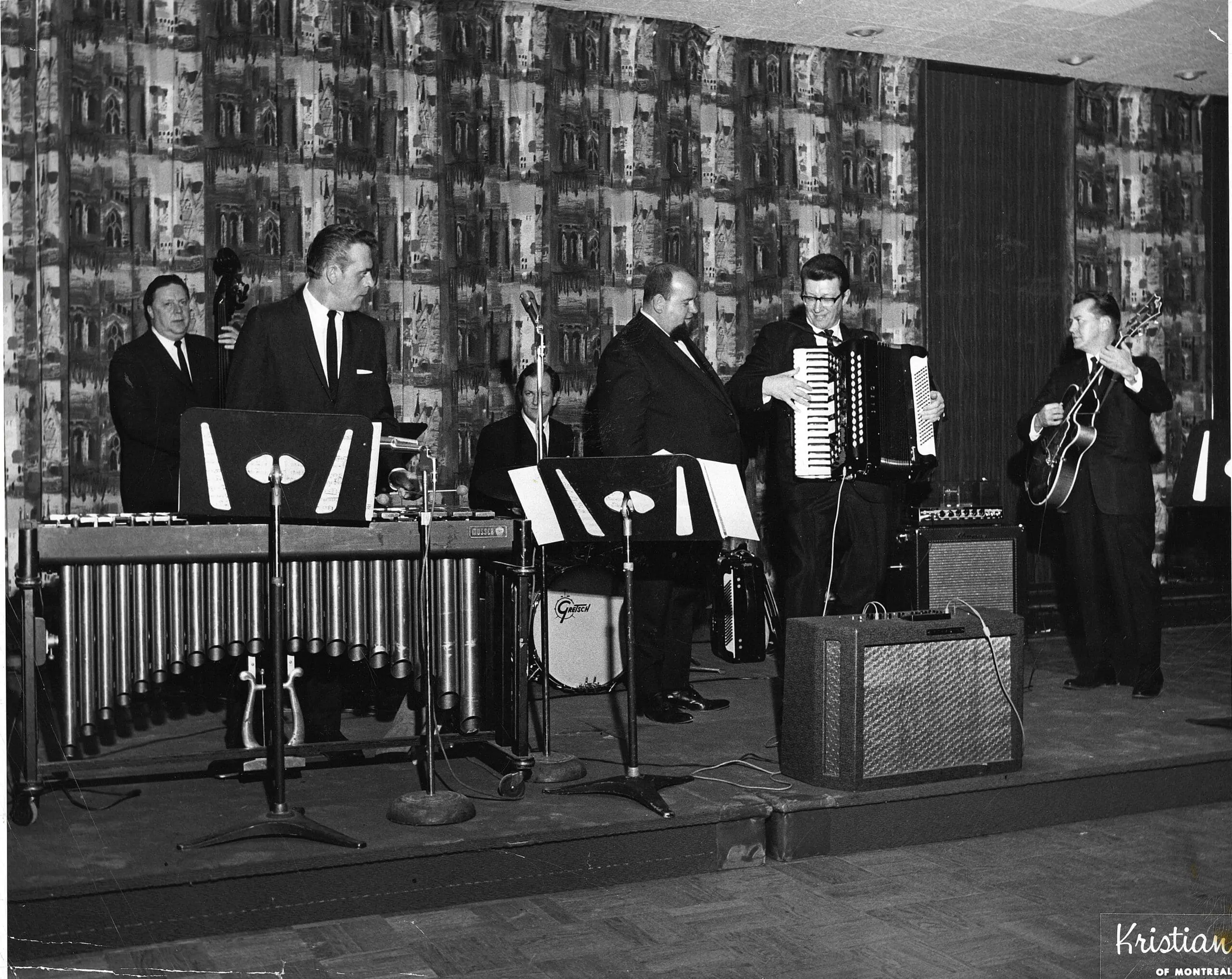 Photo noir et blanc musiciens
